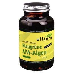 Abbildung: Afa Algen 250 mg blaugrün Tabletten Tabletten, 500 St PZN 01452796