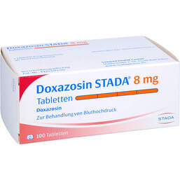 Abbildung: Doxazosin STADA 8 mg Tabletten 100 St, Tabletten PZN 01460488