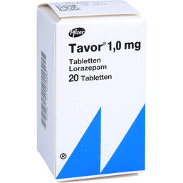 Abbildung: Tavor 1,0 Tabletten 20 St, Tabletten PZN 01463682
