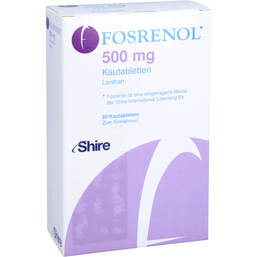 Abbildung: Fosrenol 500 mg Kautabletten 90 St, Kautabletten PZN 01464730