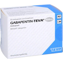 Abbildung: Gabapentin Teva 300 mg Hartkapseln 50 St, Hartkapseln PZN 01465385