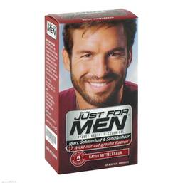 Abbildung: Just for men Brush in Color Gel mittelbraun Gel, 28.4 ml PZN 01465480