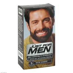 Abbildung: Just for men Brush in Color Gel schwarz Gel, 28.4 ml PZN 01465528