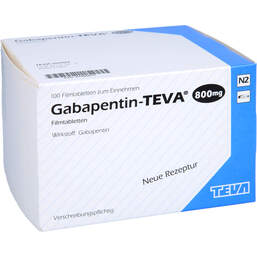 Abbildung: Gabapentin Teva 800 mg Filmtabletten 100 St, Filmtabletten PZN 01466031