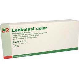 Abbildung: Lenkelast Color blau 8cmx5m 10 St, Binden PZN 01467450