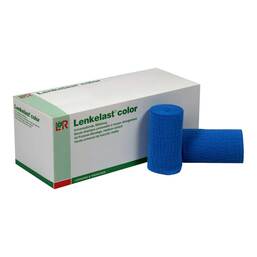 Abbildung: Lenkelast Color blau 10cmx5m 10 St, Binden PZN 01467467