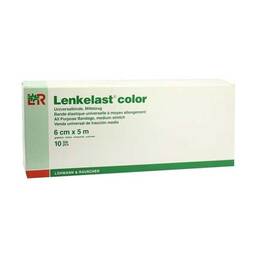 Abbildung: Lenkelast Color grün 6cmx5m ohne Zellglas 10 St, Binden PZN 01467473