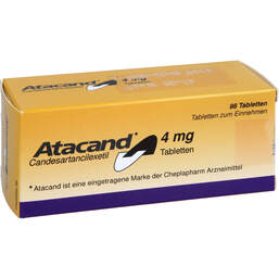 Abbildung: Atacand 4 mg Tabletten 98 St, Tabletten PZN 01467734