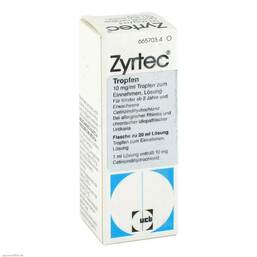 Abbildung: Zyrtec Tropfen 20 ml, Tropfen PZN 01467852