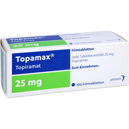 Abbildung: Topamax 25 mg Filmtabletten 100 St, Filmtabletten PZN 01469147