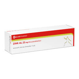 Abbildung: ZINK AL 25 mg Brausetabletten Brausetabletten, 20 St PZN 01488972