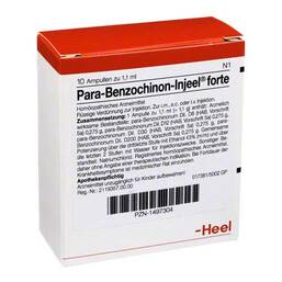 Abbildung: Para Benzochinon Injeel forte Ampullen Ampullen, 10 St PZN 01497304