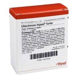 Abbildung: Ubichinon Injeel forte Ampullen 10 St, Ampullen PZN 01497445