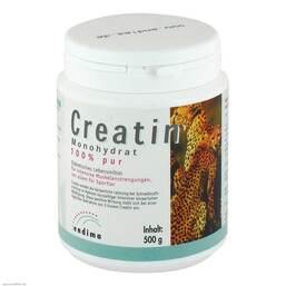 Abbildung: Creatin Monohydrat 100% Pur Pulver, 500 g PZN 01498255
