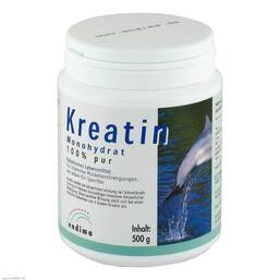 Abbildung: Kreatin Monohydrat 100% Pur Pulver, 500 g PZN 01498367