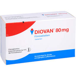 Abbildung: Diovan 80 Filmtabletten 98 St, Filmtabletten PZN 01499579