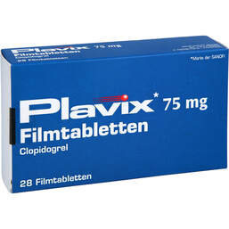 Abbildung: Plavix Filmtabletten 28 St, Filmtabletten PZN 01501997
