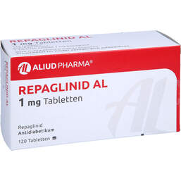 Abbildung: Repaglinid AL 1 mg Tabletten 120 St, Tabletten PZN 01510476