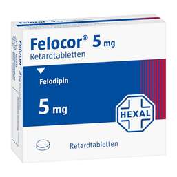 Abbildung: Felocor 5 mg Retardtabletten 100 St, Retard-Tabletten PZN 01511493