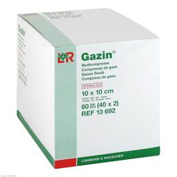 Abbildung: Gazin Kompressen 10x10cm 12f 40X2 St, Kompressen PZN 01511702