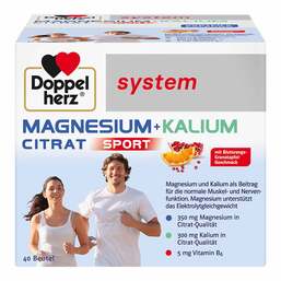 Abbildung: Doppelherz system Magnesium+Kalium Citrat Granulat Granulat, 40 St PZN 01522692