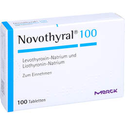 Abbildung: Novothyral 100 Tabletten 100 St, Tabletten PZN 01525360