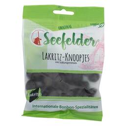 Abbildung: Seefelder Lakritz-Knoopjes zuckerfrei KDA 100 g, Beutel PZN 01530734