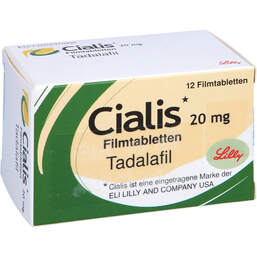Abbildung: Cialis 20 mg Filmtabletten 12 St, Filmtabletten PZN 01533603