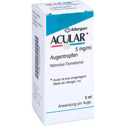 Abbildung: Acular 5 mg / ml Augentropfen 5 ml, Augentropfen PZN 01537400