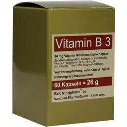 Abbildung: Vitamin B3 Kapseln Kapseln, 60 St PZN 01537512