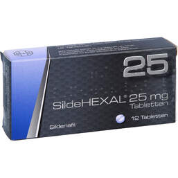 Abbildung: Sildehexal 25 mg Tabletten 12 St, Tabletten PZN 01541519