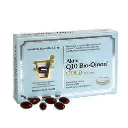 Abbildung: Q10 Bio Qinon Gold 100 mg Kapseln Kapseln, 30 St PZN 01541525