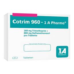 Abbildung: Cotrim 960 1A Pharma Tabletten 10 St, Tabletten PZN 01541560