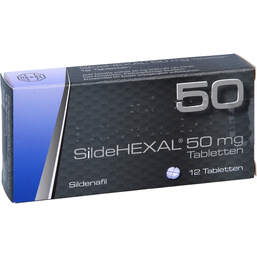 Abbildung: Sildehexal 50 mg Tabletten 12 St, Tabletten PZN 01541821