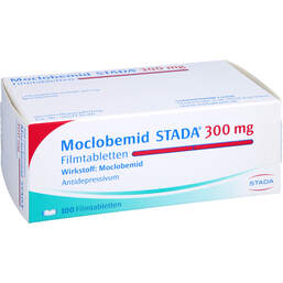 Abbildung: Moclobemid STADA 300 mg Filmtabletten 100 St, Filmtabletten PZN 01544995