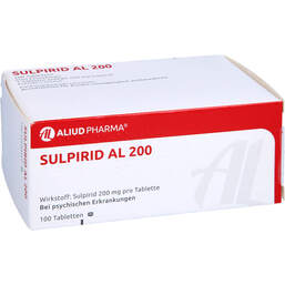 Abbildung: Sulpirid AL 200 Tabletten 100 St, Tabletten PZN 01545078