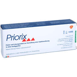 Abbildung: Priorix Masern Mumps Röteln Fertigspritzen 1X1 St, Pulver u. Lösungsmittel zur Herstellung einer Injektionslsg. PZN 01546014