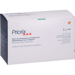 Abbildung: Priorix Masern Mumps Röteln Fertigspritzen 20X1 St, Fertigspritzen PZN 01546037