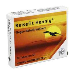 Abbildung: Reisefit Hennig 50 mg Tabletten Tabletten, 20 St PZN 01547249