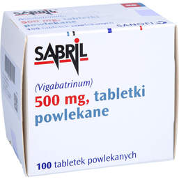 Abbildung: Sabril Filmtabletten 100 St, Filmtabletten PZN 01550317