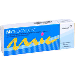 Abbildung: Microgynon 21 überzogene Tabletten 21 St, Überzogene Tabletten PZN 01550955
