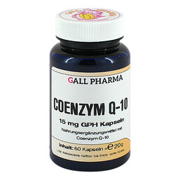 Abbildung: Coenzym Q10 GPH 15 mg Kapseln Kapseln, 60 St PZN 01551133