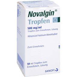 Abbildung: Novalgin Tropfen 50 ml, Tropfen PZN 01553758