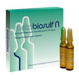 Abbildung: Metabiosulf N Injektionslösung 5X2 ml, Injektionslösung PZN 01557621