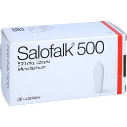 Abbildung: Salofalk 500 Suppositorien 30 St, Suppositorien PZN 01559904