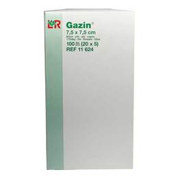 Abbildung: Gazin Mullkompresse 8fach 7, 20X5 St, Kompressen PZN 01561048