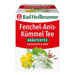 Abbildung: Bad Heilbrunner Tee Fenchel Anis Kümmel Filterbtl 8X2.0 g, Filterbeutel PZN 01561930