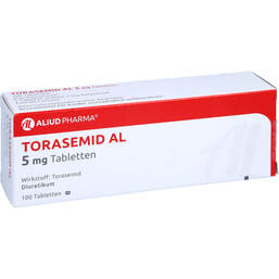 Abbildung: Torasemid AL 5 mg Tabletten 100 St, Tabletten PZN 01562585