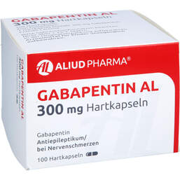 Abbildung: Gabapentin AL 300 mg Hartkap 100 St, Hartkapseln PZN 01562929