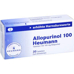 Abbildung: Allopurinol 100 Heumann Tabletten 30 St, Tabletten PZN 01564816